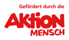 Logo rote Schrift Aktion Mensch